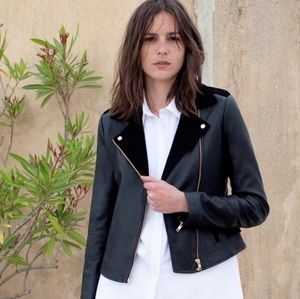 Sezane Janis Leather Jacket
